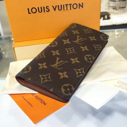 Replica Louis Vuitton Dark Brown Monogram Brazza Wallet