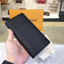 Replica Louis Vuitton Navy Blue Epi Leather Brazza Wallet