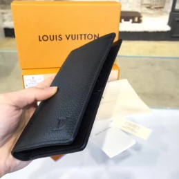Replica Louis Vuitton Navy Blue Epi Leather Brazza Wallet