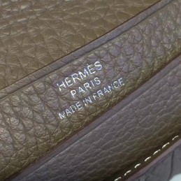 Replica Hermes Gray Bearn Compact Wallet