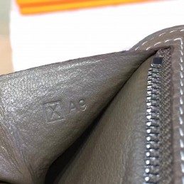 Replica Hermes Gray Bearn Compact Wallet