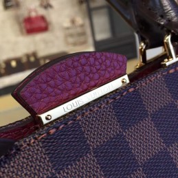 Replica Louis Vuitton Brown Damier Ebene Black Brittany Bag