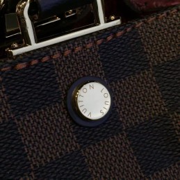 Replica Louis Vuitton Brown Damier Ebene Black Brittany Bag