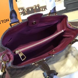 Replica Louis Vuitton Brown Damier Ebene Black Brittany Bag