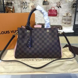 Replica Louis Vuitton Brown Damier Ebene Brown Brittany Bag