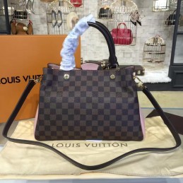 Replica Louis Vuitton Brown Damier Ebene Brown Brittany Bag