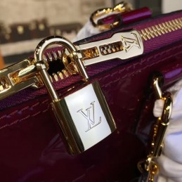 Replica Louis Vuitton Purple Patent Monogram Alma PM