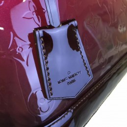 Replica Louis Vuitton Purple Patent Monogram Alma PM