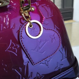 Replica Louis Vuitton Purple Patent Monogram Alma PM