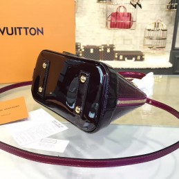 Replica Louis Vuitton Purple Patent Monogram Alma PM