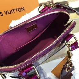 Replica Louis Vuitton Purple Patent Monogram Alma PM