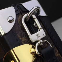 Replica Louis Vuitton Brown Monogram Gold Hardware Petite Malle