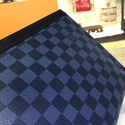 Replica Louis Vuitton Damier Cobalt V Stripe Pochette Voyage MM