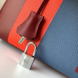 Replica Hermes Burgundy Navy Colorblock Kelly 28 Bag