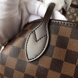 Replica Louis Vuitton Brown Damier Ebene Pink Interior Neverfull MM