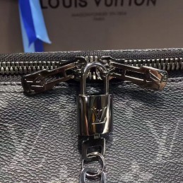 Replica Louis Vuitton Black Monogram Eclipse Keepall Bandouliere 55