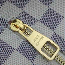 Replica Louis Vuitton White Damier Azur Beige Trim Sperone Backpack