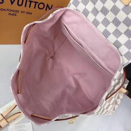 Replica Louis Vuitton White Damier Azur Beige Trim Sperone Backpack