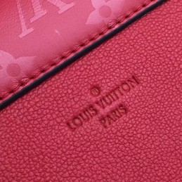 Replica Louis Vuitton Red Embossed Monogram Chain Very Bag