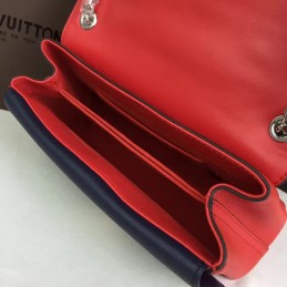 Replica Louis Vuitton Red Embossed Monogram Chain Very Bag