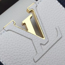 Replica Louis Vuitton Black White Two-Tone Capucines PM