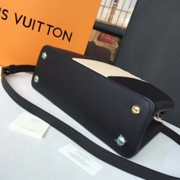 Replica Louis Vuitton Black White Two-Tone Capucines PM