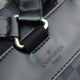 Replica Louis Vuitton Black Damier Graphite Black Trim Christopher Backpack