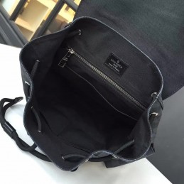Replica Louis Vuitton Black Damier Graphite Black Trim Christopher Backpack