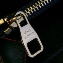 Replica Louis Vuitton Navy Embossed Monogram Zippy Wallet