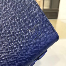 Replica Louis Vuitton Navy Blue Epi Leather Zippy XL Wallet