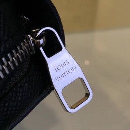 Replica Louis Vuitton Black Taiga Leather Zippy XL Wallet