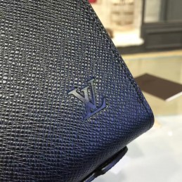 Replica Louis Vuitton Black Taiga Leather Zippy XL Wallet