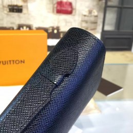 Replica Louis Vuitton Black Taiga Leather Zippy XL Wallet