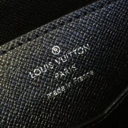 Replica Louis Vuitton Black Taiga Leather Zippy XL Wallet