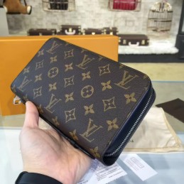 Replica Louis Vuitton Brown Monogram Zippy XL Wallet