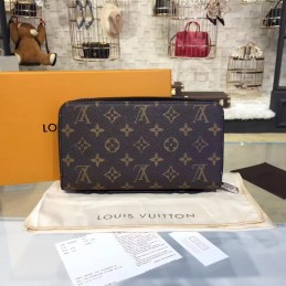 Replica Louis Vuitton Brown Monogram Zippy XL Wallet