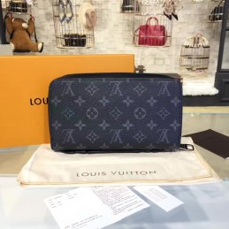 Replica Louis Vuitton Black Monogram Eclipse Zippy XL Wallet