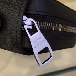 Replica Louis Vuitton Black Monogram Eclipse Zippy XL Wallet
