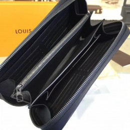 Replica Louis Vuitton Black Monogram Eclipse Zippy XL Wallet