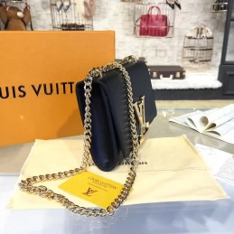 Replica Louis Vuitton Navy Blue Chain Louise GM