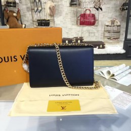 Replica Louis Vuitton Navy Blue Chain Louise GM