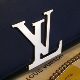 Replica Louis Vuitton Navy Blue Chain Louise GM
