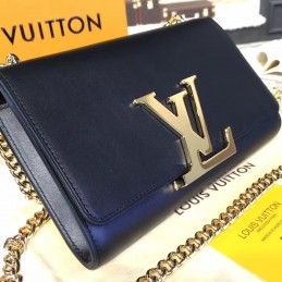 Replica Louis Vuitton Navy Blue Chain Louise GM