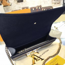 Replica Louis Vuitton Navy Blue Chain Louise GM