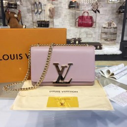 Replica Louis Vuitton Pale Pink Chain Louise GM