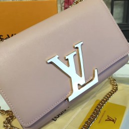 Replica Louis Vuitton Pale Pink Chain Louise GM