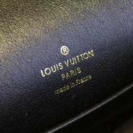 Replica Louis Vuitton Black Brown Monogram Bee Column Clutch