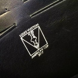 Replica Louis Vuitton White Damier V Stripe Pochette Voyage MM