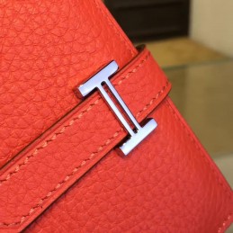 Replica Hermes Coral Bearn Compact Wallet Silver H Hardware