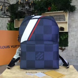 Replica Louis Vuitton Damier Cobalt V Stripe Apollo Backpack